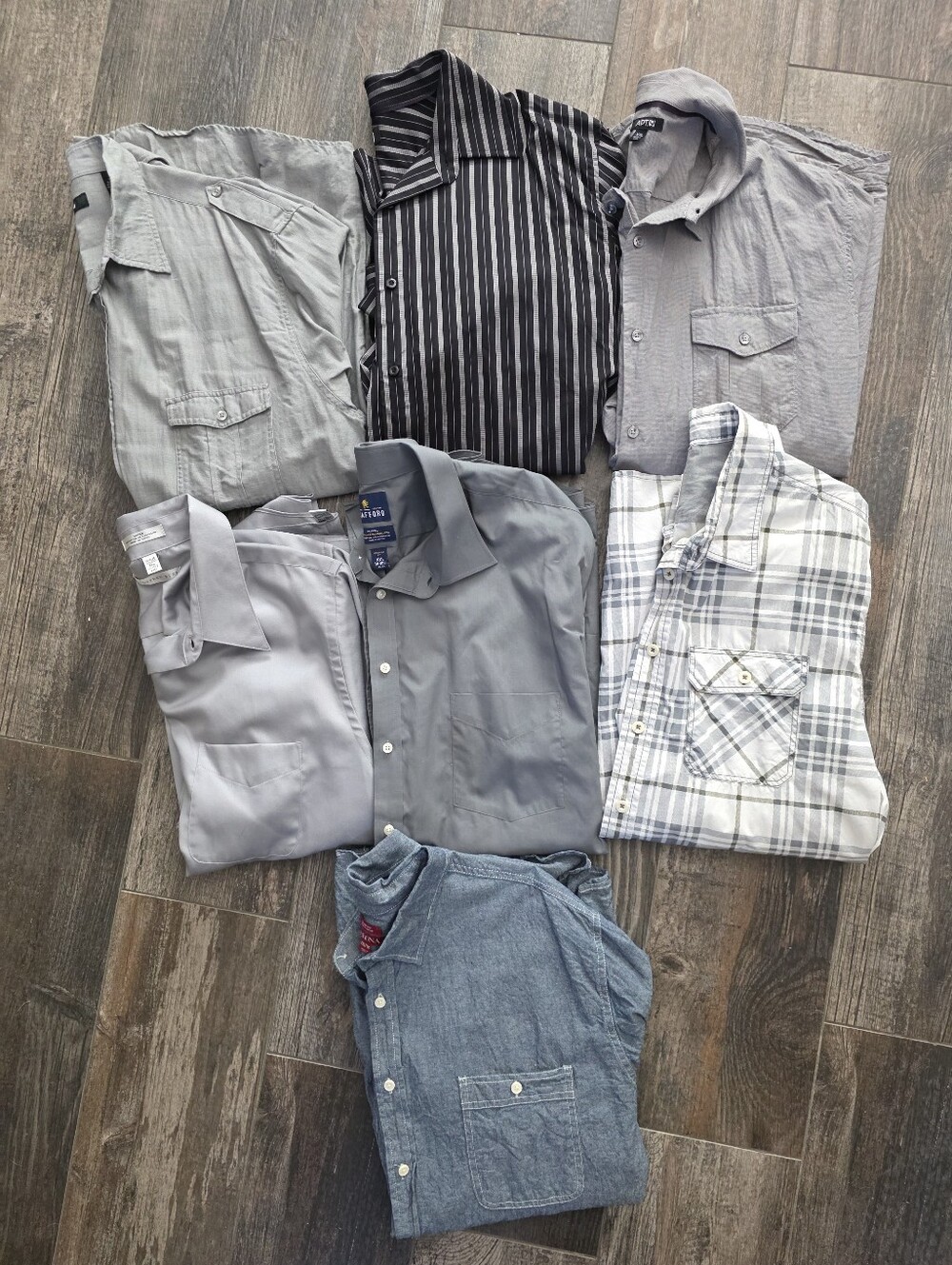 7 Shirts Bundle Men's XXL button down long sleeve